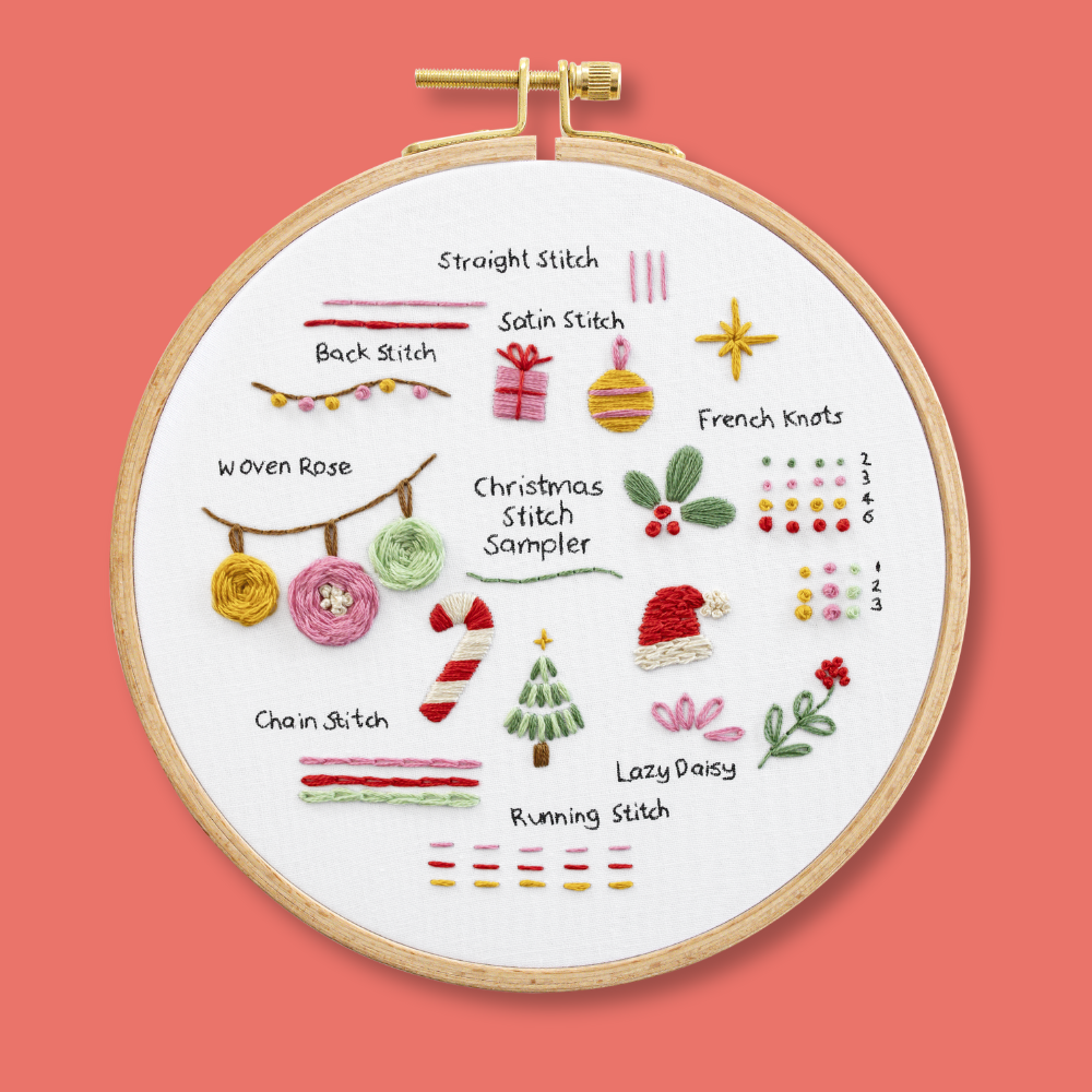Christmas Stitch Sampler Beginner Kit