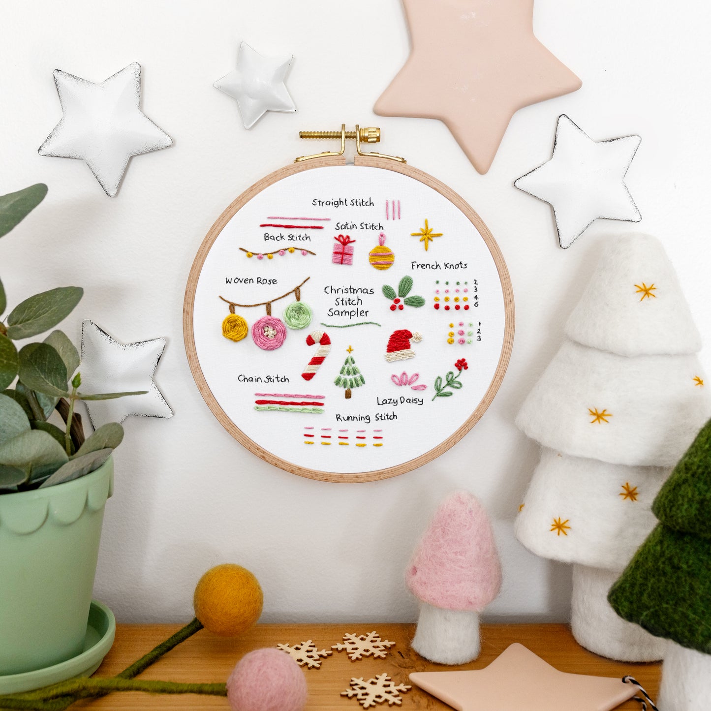 Christmas Stitch Sampler Beginner Kit