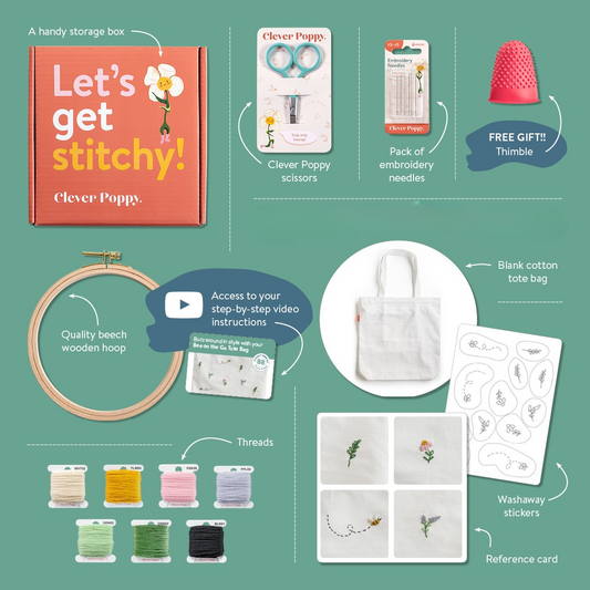 Bee on the Go Tote Bag Beginner Kit