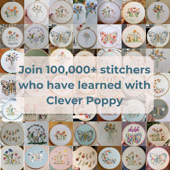 Clever Poppy | Beginner Embroidery Kits & Supplies