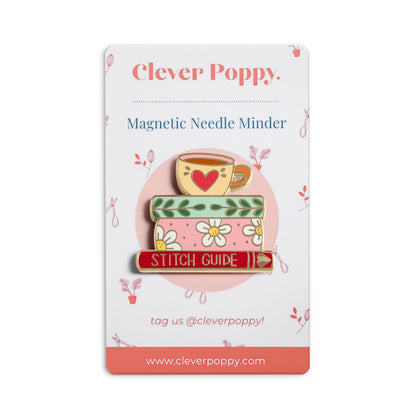 Books and Tea Needle Minder