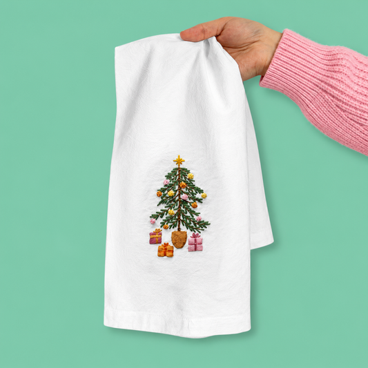 Christmas Tree Kitchen Towel Beginner Kit