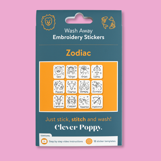 Zodiac Wash Away Stickers Pack
