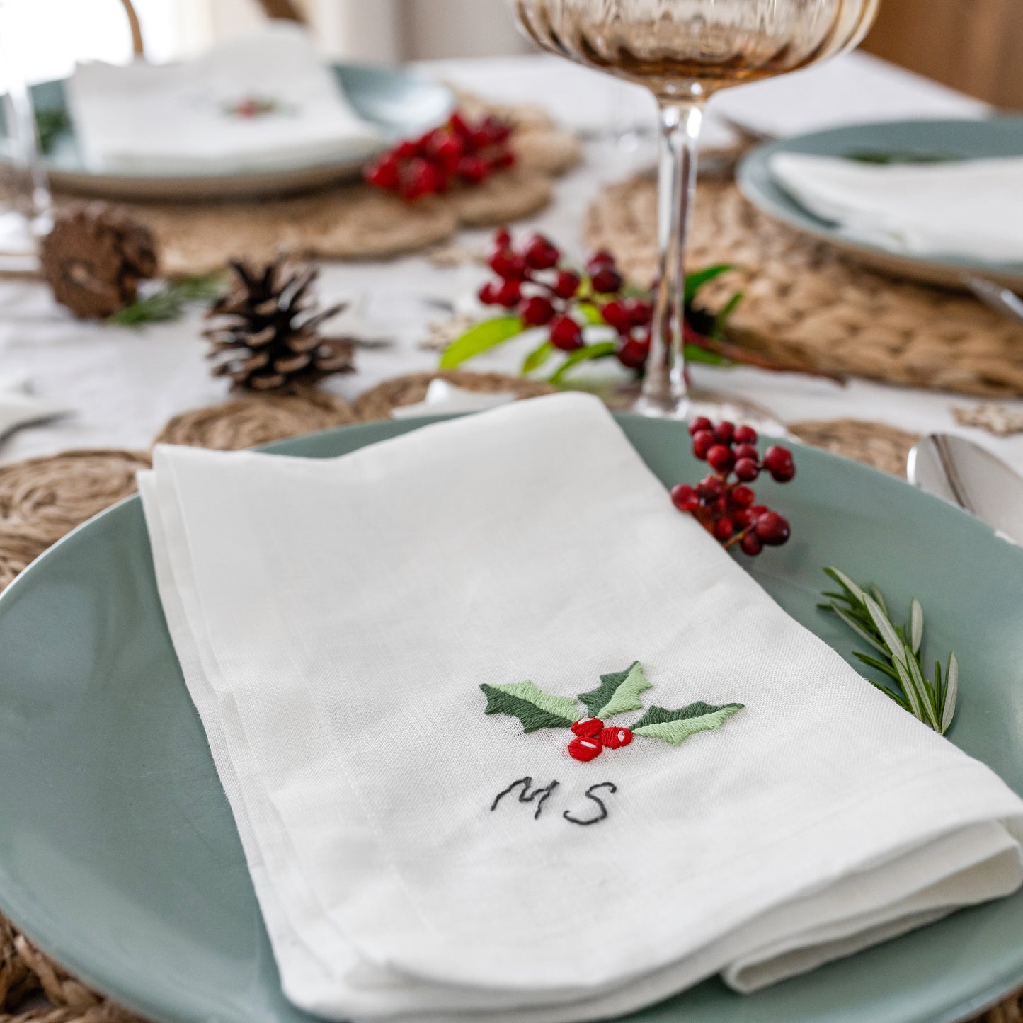 Personalized Christmas Napkins Beginner Kit