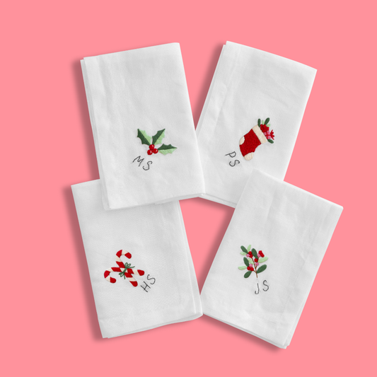Personalized Christmas Napkins Beginner Kit