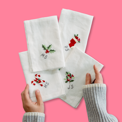 Personalized Christmas Napkins Beginner Kit