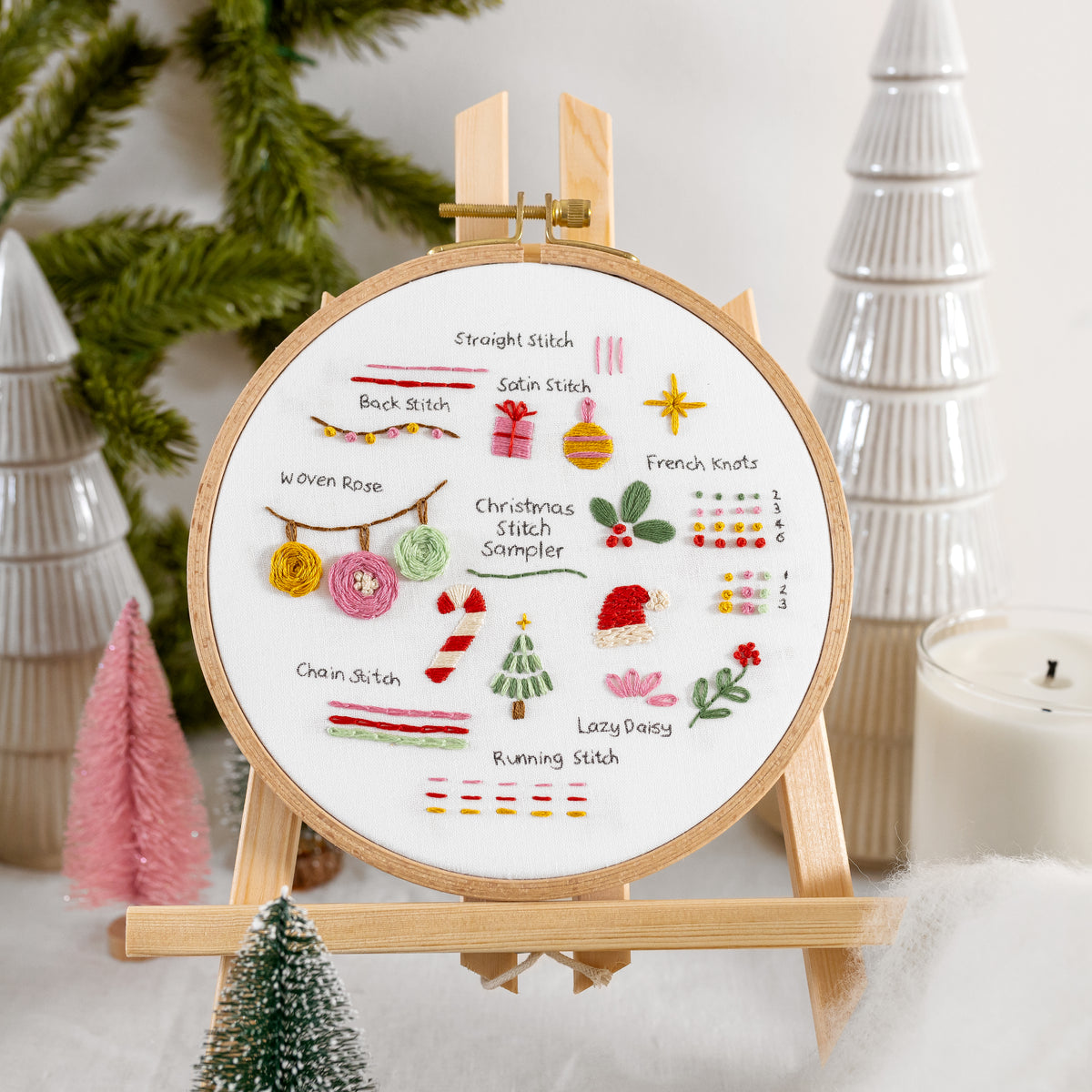 Christmas Stitch Sampler Beginner Kit