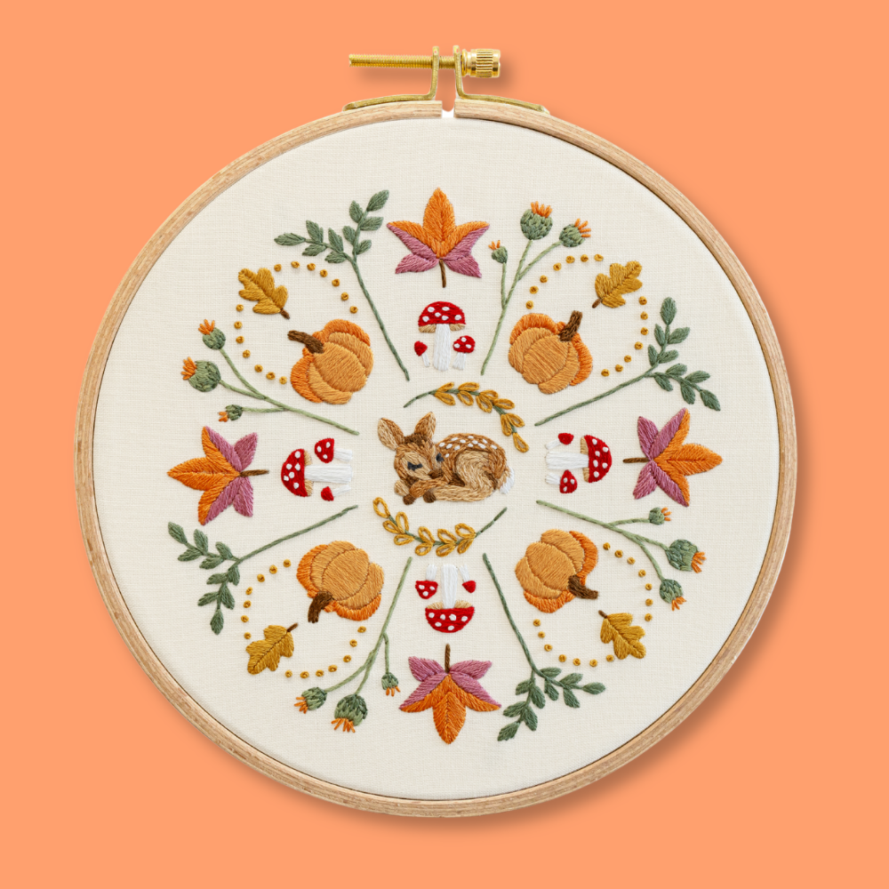 Fall Mandala Embroidery Kit