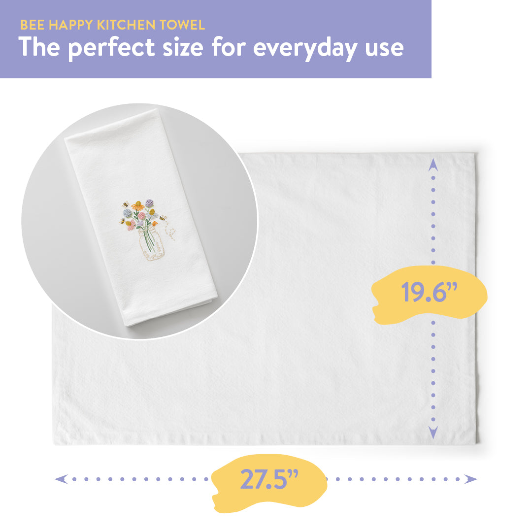 Bee Happy Kitchen Towel Beginner Kit