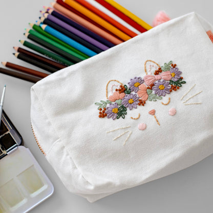 Flora the Cat Pencil Case Kit