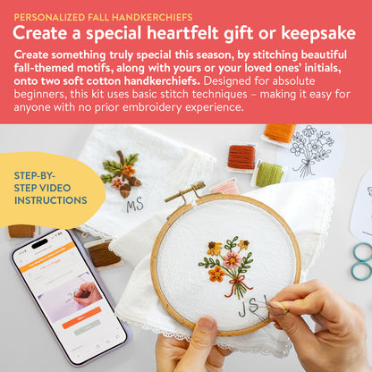 Personalized Fall Handkerchiefs Beginner Kit