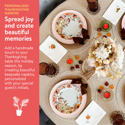 Personalized Thanksgiving Napkins Beginner Kit