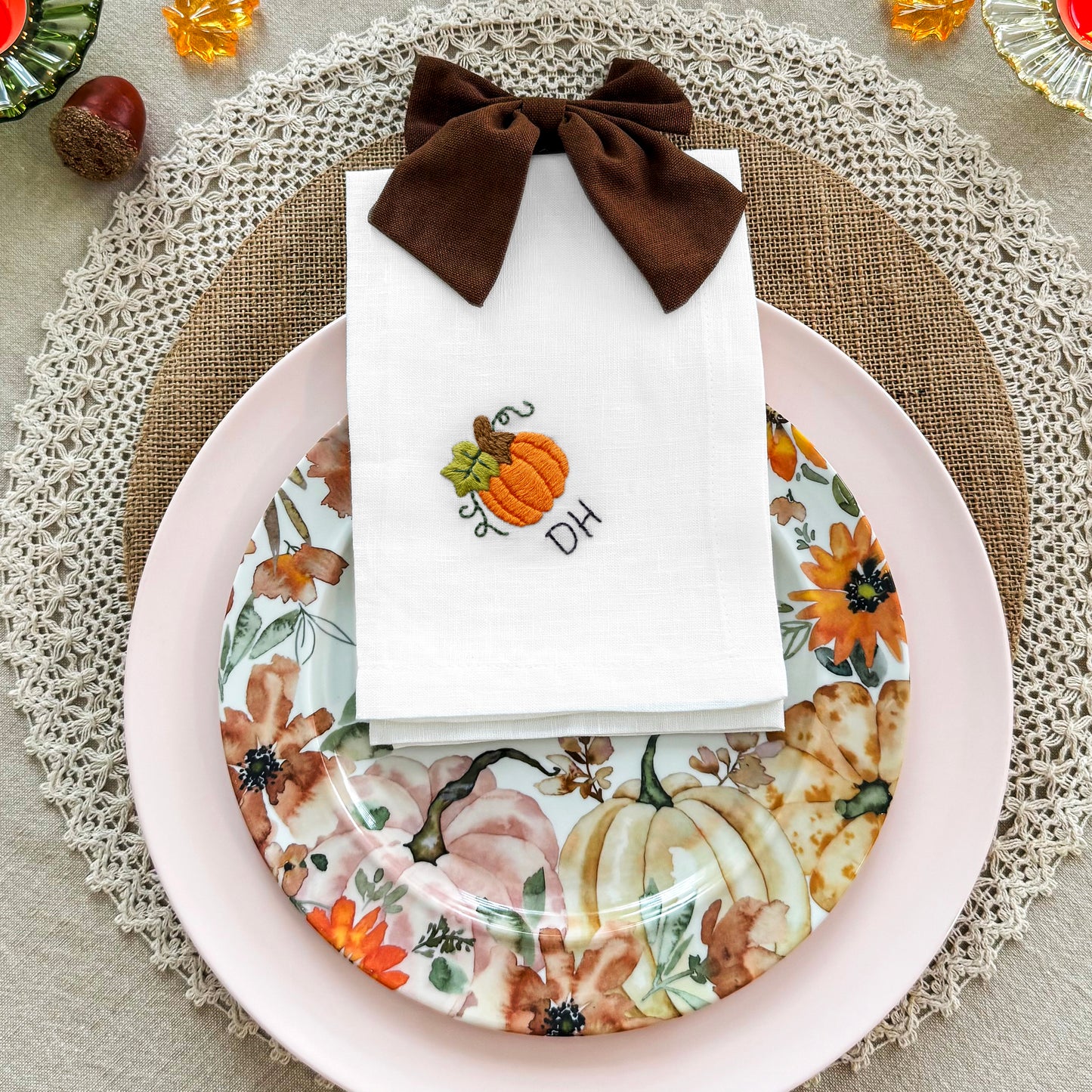 Personalized Thanksgiving Napkins Beginner Kit