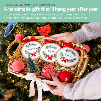 Personalized Mini Hoop Ornaments Beginner Kit