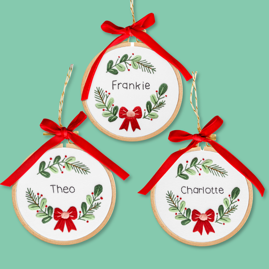 Personalized Mini Hoop Ornaments Beginner Kit