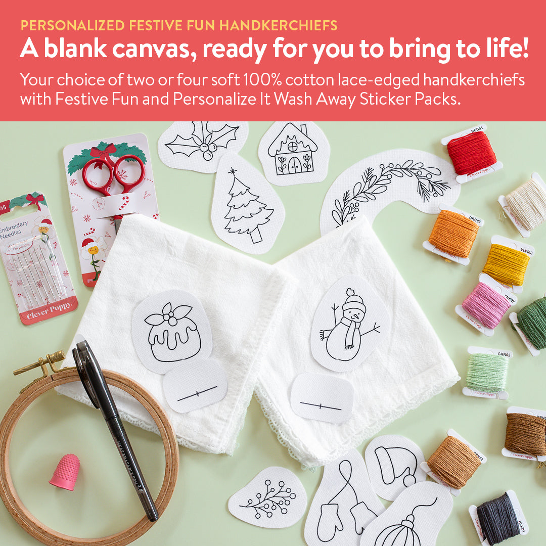 Personalized Festive Fun Handkerchiefs Beginner Kit