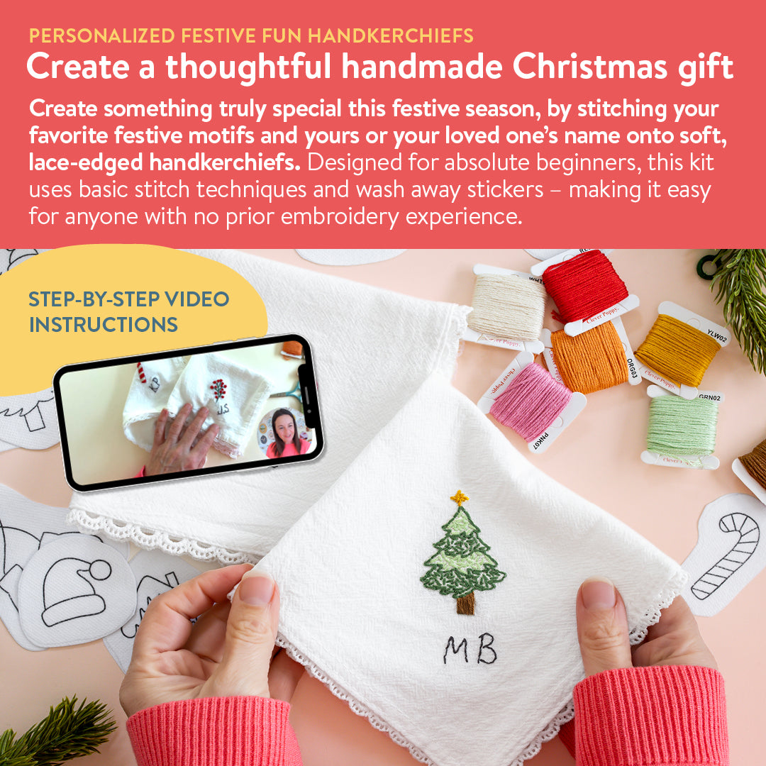 Personalized Festive Fun Handkerchiefs Beginner Kit