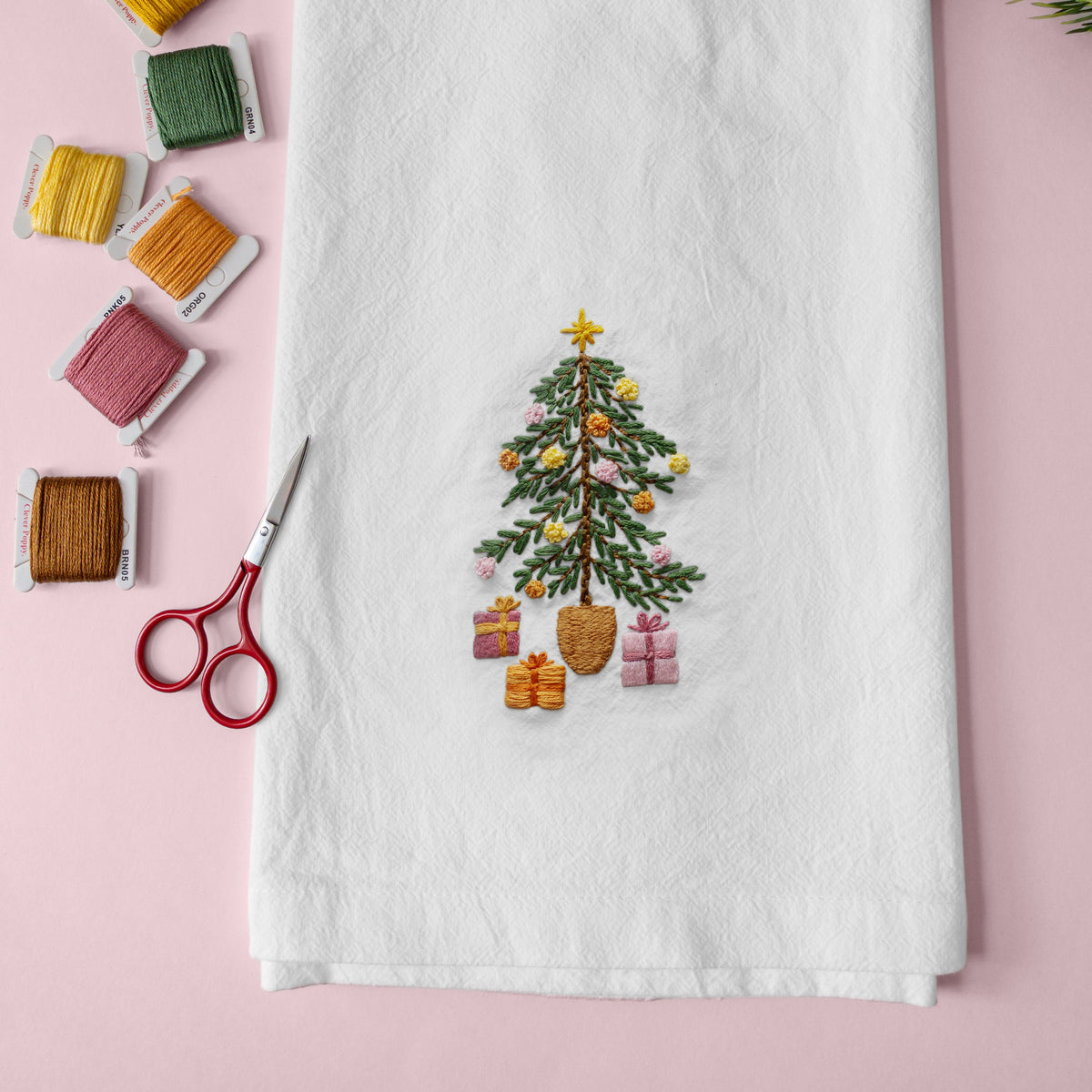 Christmas Tree Kitchen Towel Beginner Kit