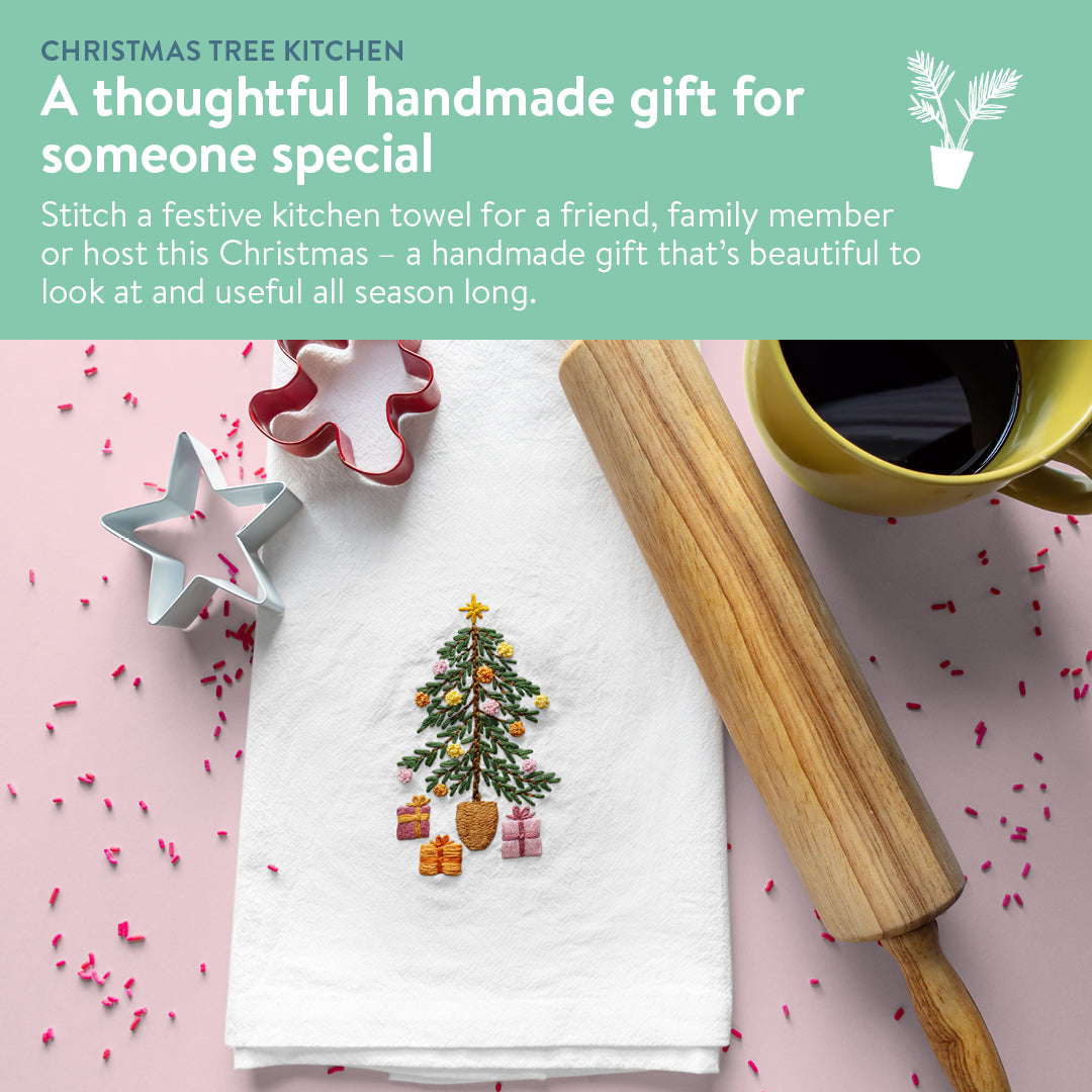 Christmas Tree Kitchen Towel Beginner Kit