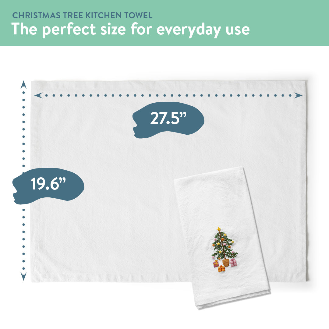 Christmas Tree Kitchen Towel Beginner Kit