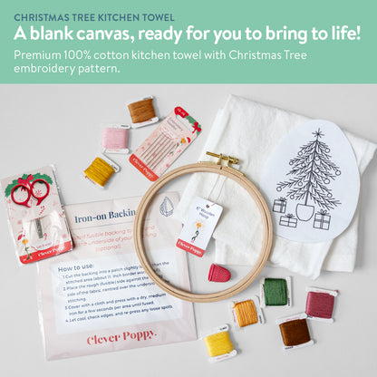 Christmas Tree Kitchen Towel Beginner Kit