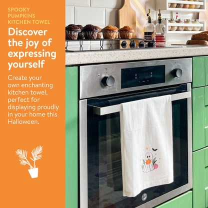 Spooky Pumpkins Kitchen Towel Beginner Kit