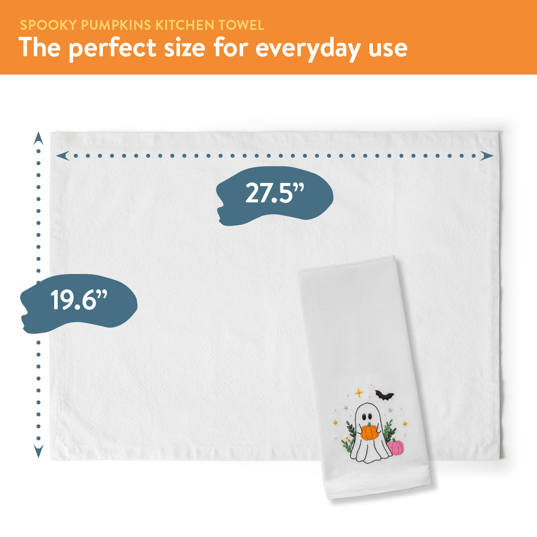Spooky Pumpkins Kitchen Towel Beginner Kit