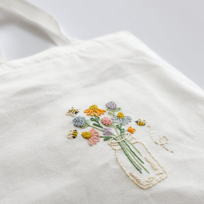 Bee Happy Tote Bag Beginner Kit