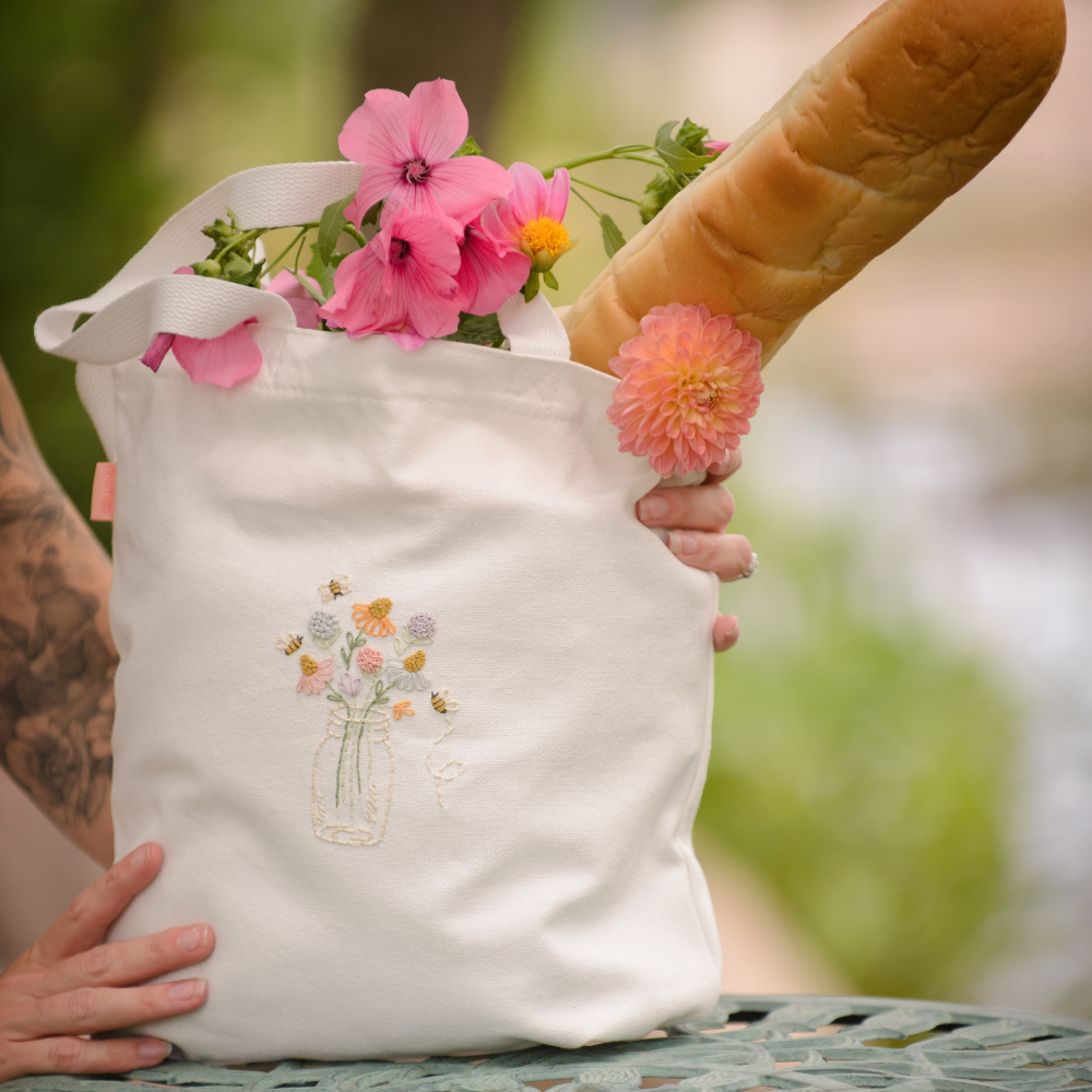 Bee Happy Tote Bag Beginner Kit