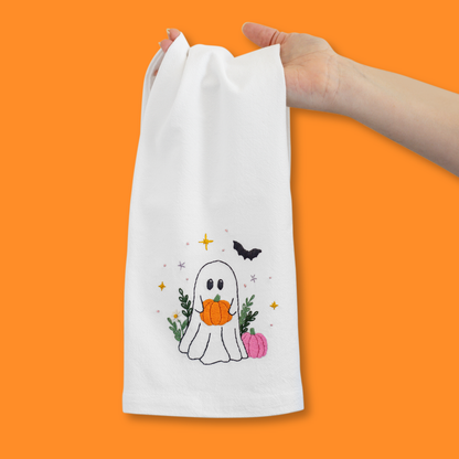 Spooky Pumpkins Kitchen Towel Beginner Kit