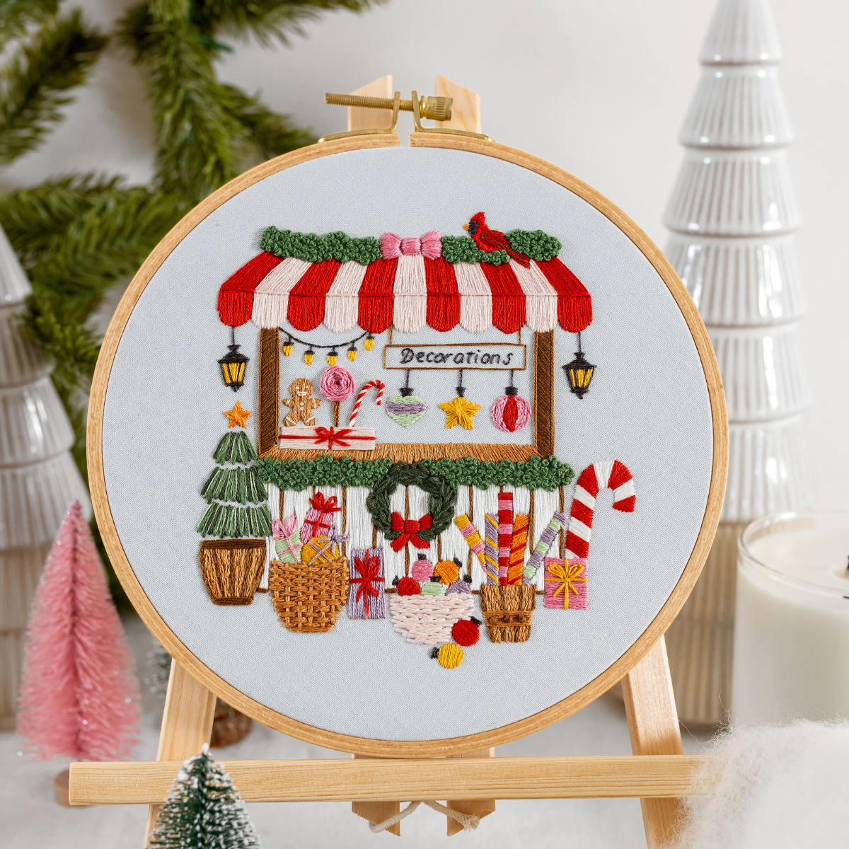The Christmas Stall Embroidery Kit