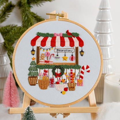 The Christmas Stall Embroidery Kit