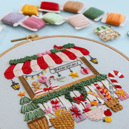 The Christmas Stall Embroidery Kit