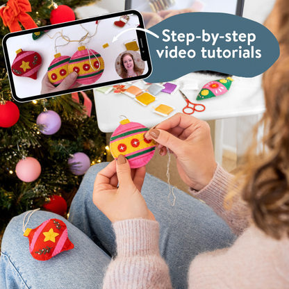 Festive Felt Ornaments Beginner Kit
