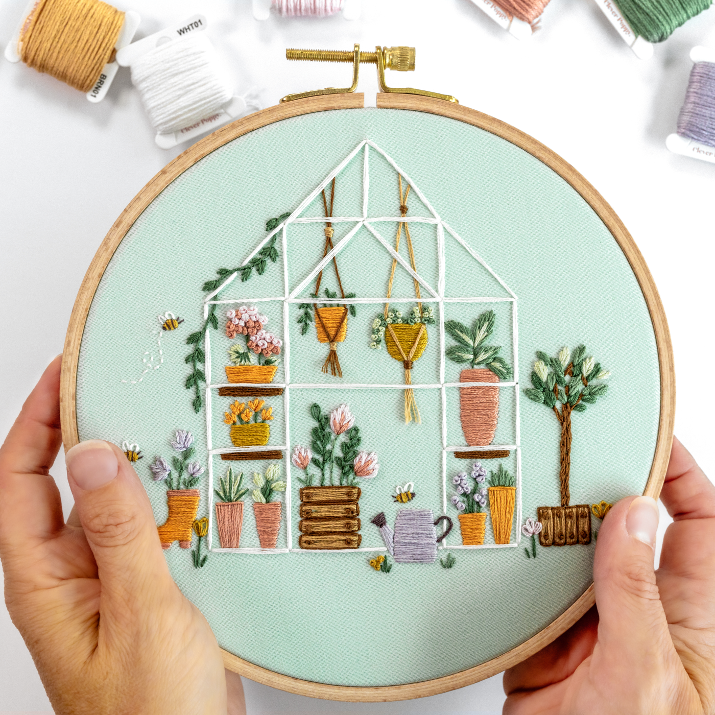 The Glasshouse Embroidery Kit