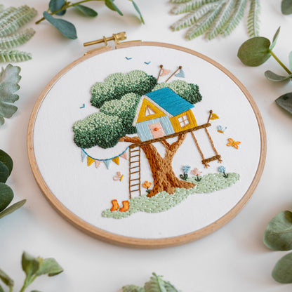 The Treehouse Embroidery Kit