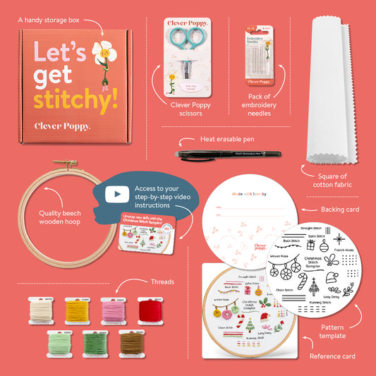 Christmas Stitch Sampler Beginner Kit