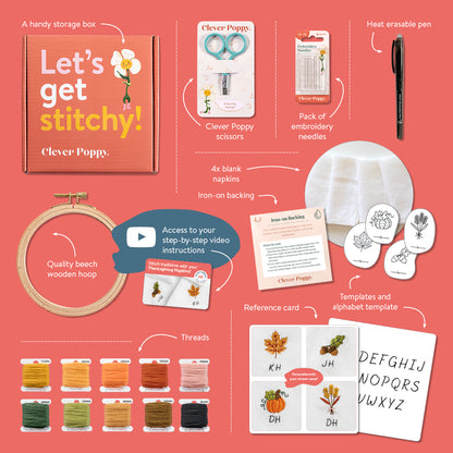 Personalized Thanksgiving Napkins Beginner Kit