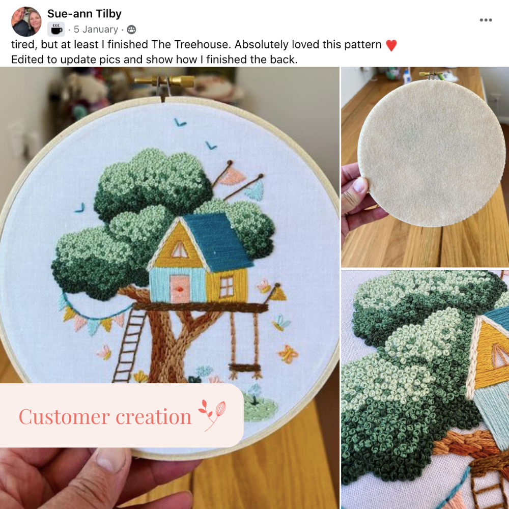 The Treehouse Embroidery Kit